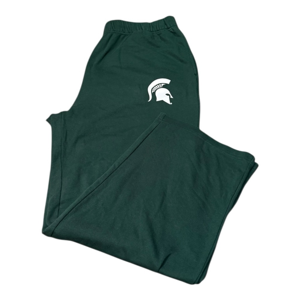Fanatics Michigan State Green Joggers with spartan logo